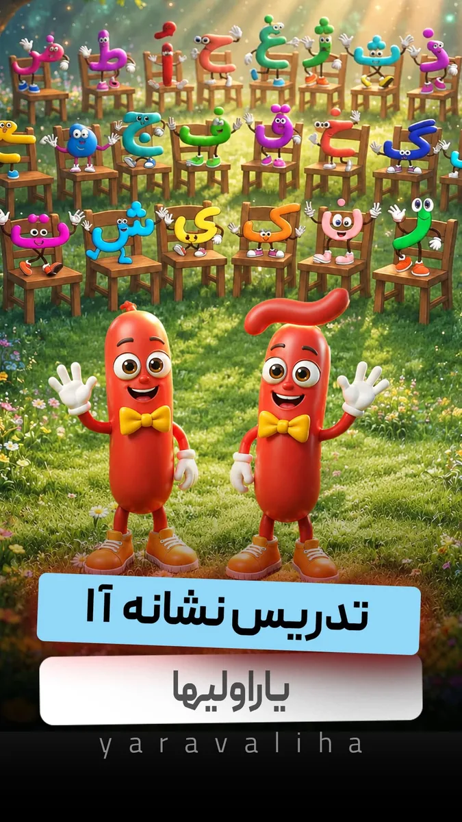تدریس نشانه آ ا