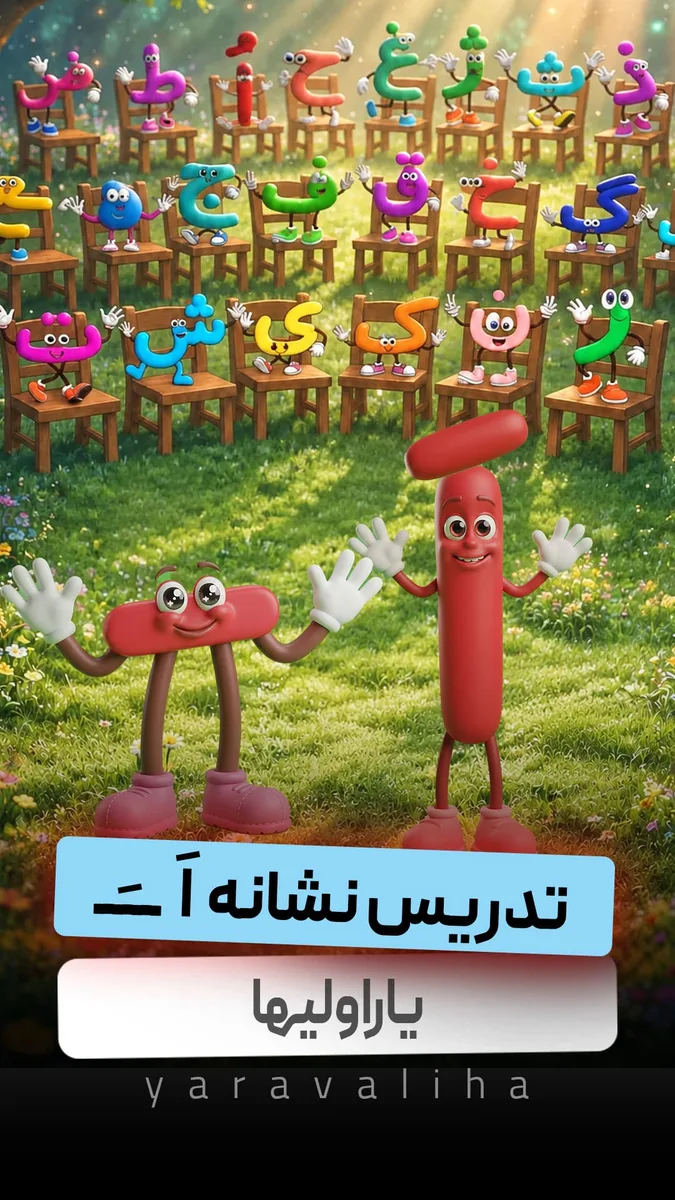 تدریس نشانه اَ ــَـ