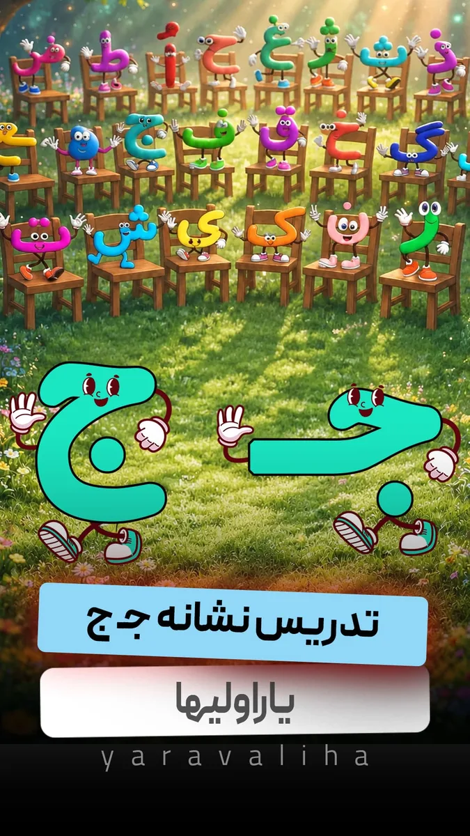 تدریس نشانه جـ ج