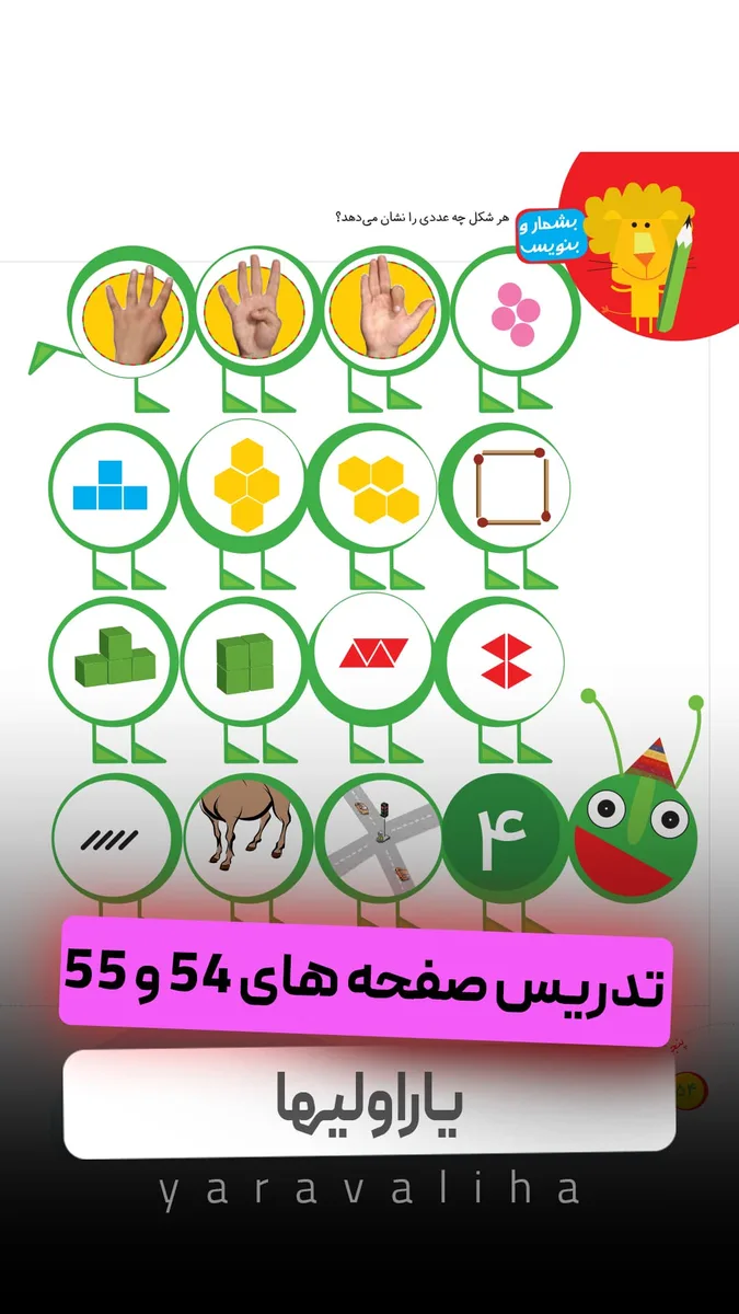 تمرین صفحه های 54 و 55