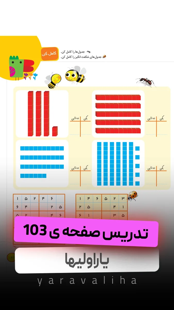 تمرین صفحه ی 103