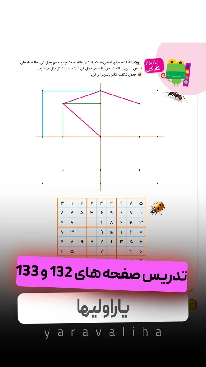 تمرین صفحه های 132 و 133